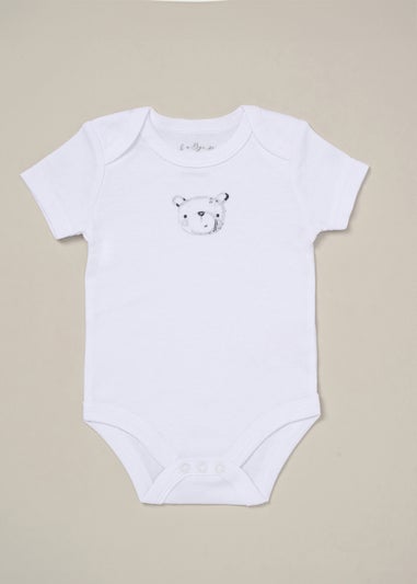 Rock a Bye Baby White Bear Print 5-Piece Hanging Gift Set