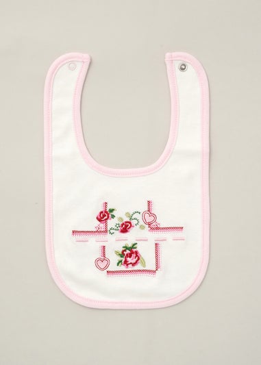 Rock a Bye Baby Cream Rose print 5-Piece Hanging Gift Set