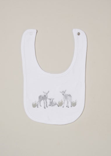 Rock a Bye Baby White Deer Print 5-Piece Hanging Gift Set