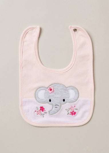 Rock a Bye Baby Pink 10-Piece Elephant Print Hanging Gift Set