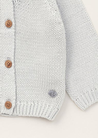 Rock a Bye Baby Grey Cotton Knit Cardigan