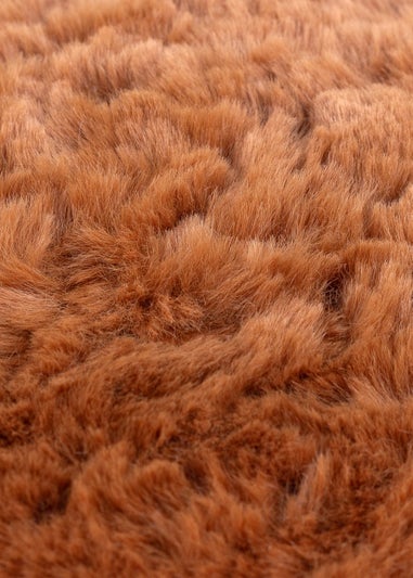 furn. Megeve Mottled Faux Fur Filled Cushion (55cm x 55cm)