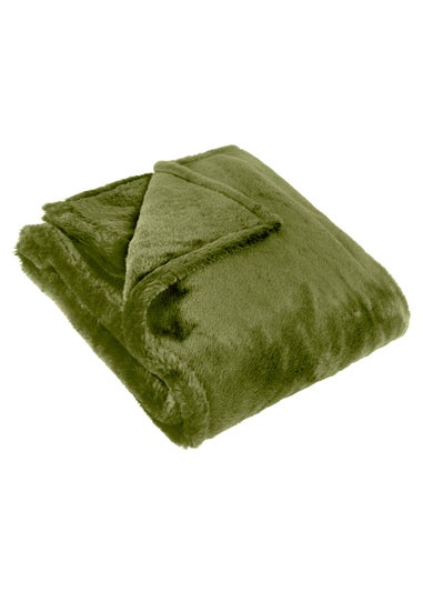 furn. Kallu Double-Sided Faux Fur Throw (150cm x 200cm)