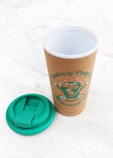 Myga Teal Blue Planet B Double Walled Cork Cup