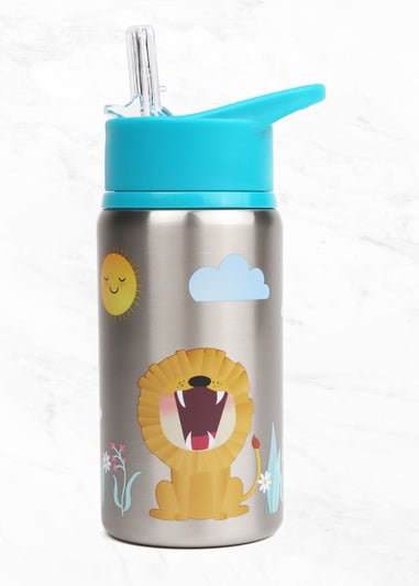 Myga Teal Blue Animal Childrens Water Metal Bottle