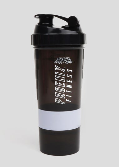 Phoenix Fitness Slate Compartment Shaker Bottle