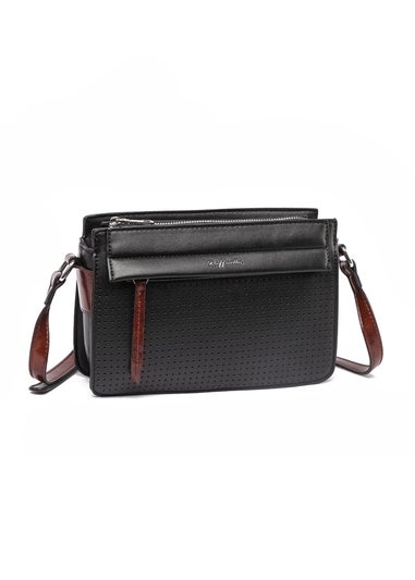 Raffaella Black Thin Cross Body Bag