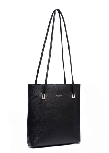 Raffaella Black Slim Tote Shoulder Bag