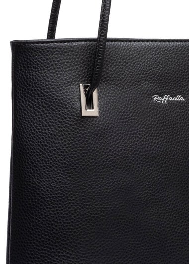 Raffaella Black Slim Tote Shoulder Bag