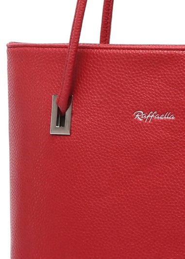 Raffaella Red Slim Tote Shoulder Bag