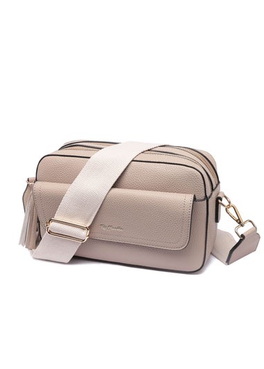 Raffaella Taupe Cross Body Pocket Camera Bag