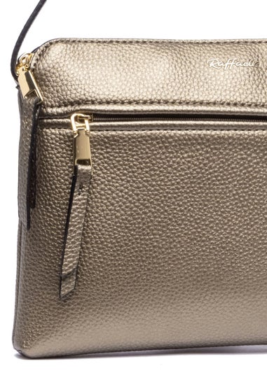 Raffaella Bronze Front Pocket Cross Body Bag