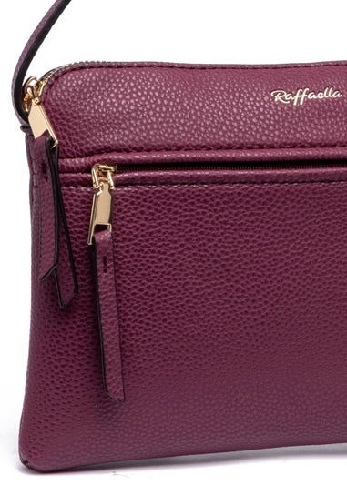 Raffaella Wine Front Pocket Cross Body Bag