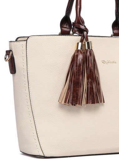 Raffaella Cream Twin Handle Handbag