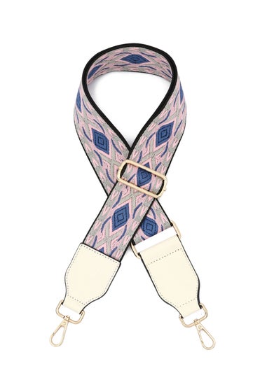 Raffaella Blue and Pink Changeable Handbag Strap