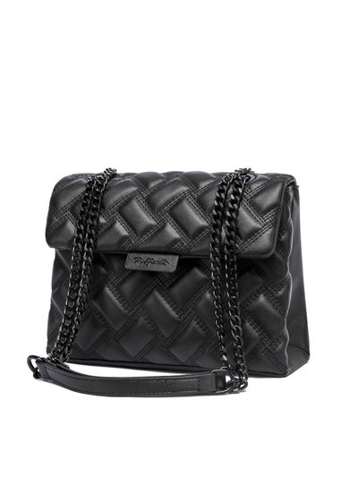 Raffaella Black Quilted Chain Shoulder Bag