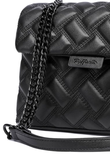 Raffaella Black Quilted Chain Shoulder Bag