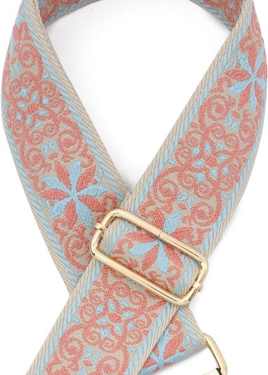 Raffaella Pink and Blue Changeable Handbag Strap