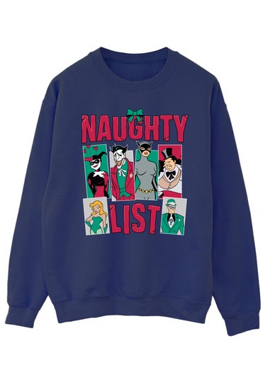 DC Comics Batman Naughty List Men Navy Sweatshirt