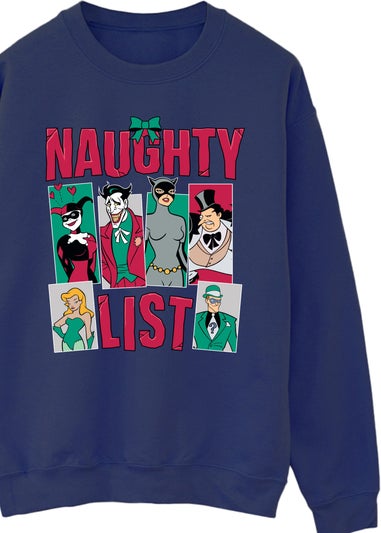 DC Comics Batman Naughty List Men Navy Sweatshirt