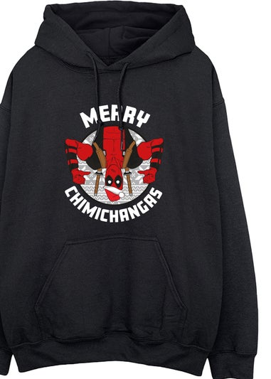 Marvel Deadpool Merry Chimichanga Men Black Hoodie