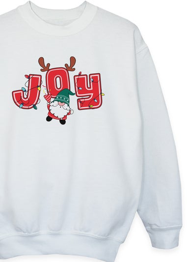 Christmas Joy Boy Boys White Sweatshirt (3-13 Years)