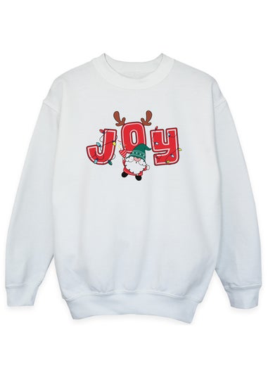 Christmas Joy Boy Boys White Sweatshirt (3-13 Years)