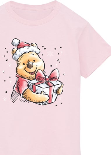 Disney Winnie The Pooh Presents Girls Pink T-Shirt (3-13 Years)