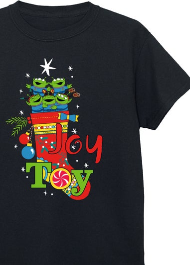 Disney Toy Story Aliens Joy Toy Kids Black T-Shirt (3-13 Years)