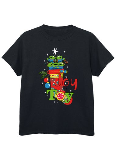 Disney Toy Story Aliens Joy Toy Kids Black T-Shirt (3-13 Years)