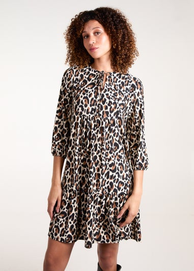 Blue vanilla red leopard print dress hotsell