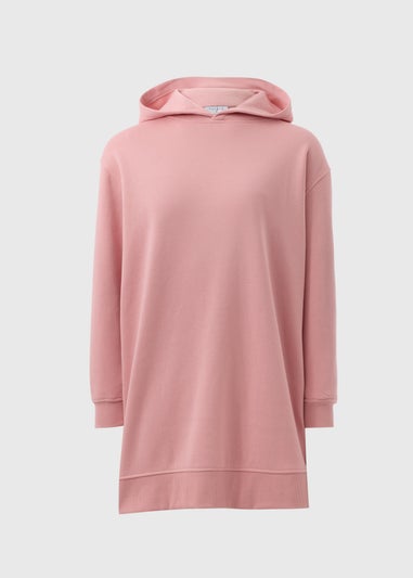 Pink Longline Hoodie