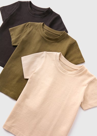 3 Pack Multicolour Core T-Shirts (1-7yrs)