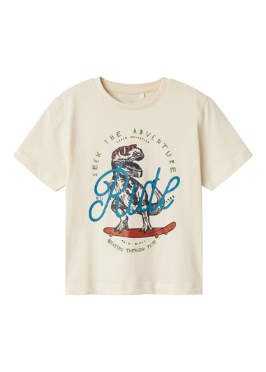 Name It Cream Dino T-Shirt (9mths-5yrs)