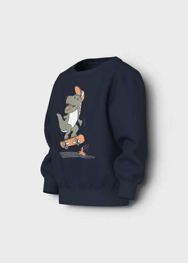 Name It Navy Dino Sweatshirt (1.5-6yrs)