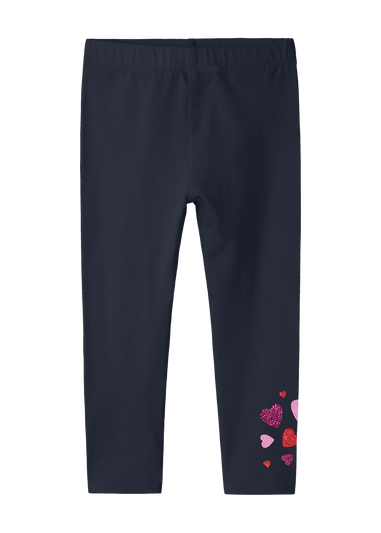 Name It Girls Navy Heart Leggings (9mths-5yrs)