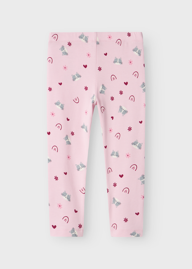 Name It Girls Pink Cat Leggings (9mths-5yrs)