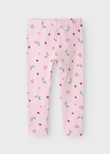 Name It Girls Pink Cat Leggings (9mths-5yrs)