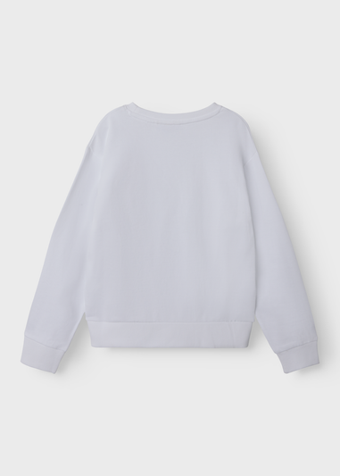 Name It Girls White Cherry Sweatshirt (6-12yrs)