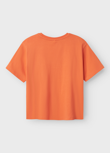 Name It Girls Orange Yo Do You T-Shirt (6-12yrs)