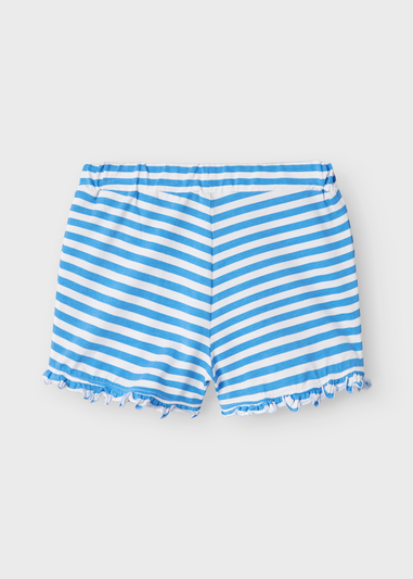 Name It Girls Blue Stripe Frill Shorts (7-12yrs)