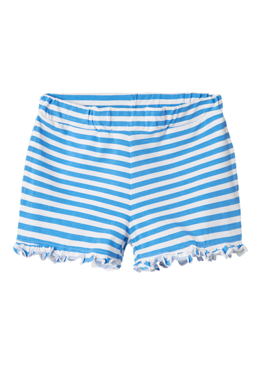 Name It Girls Blue Stripe Frill Shorts (7-12yrs)