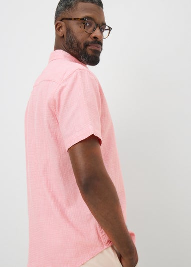 Lincoln Pink Textured Shirt