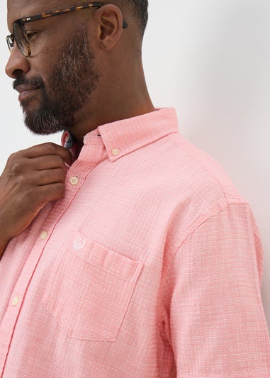 Lincoln Pink Textured Shirt