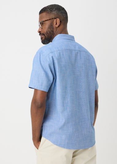Lincoln Blue Textured Shirt