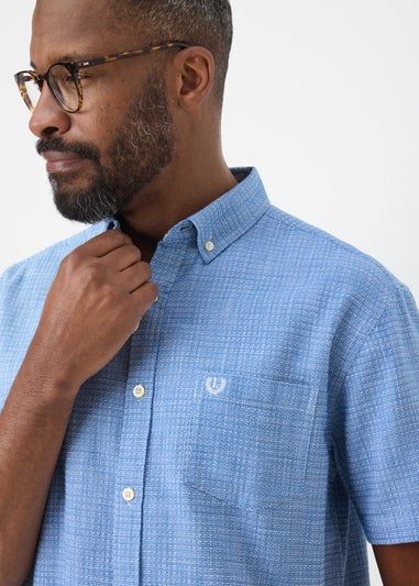 Lincoln Blue Textured Shirt