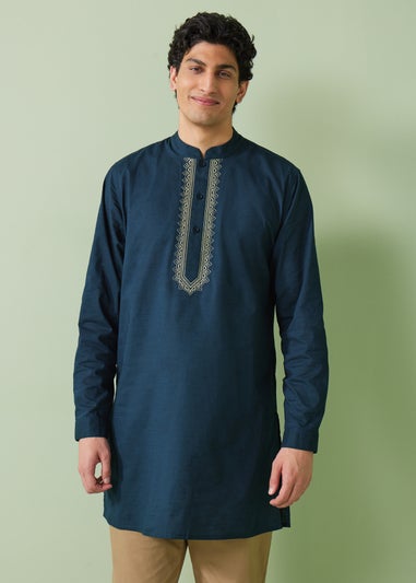 Navy Kurta Shirt