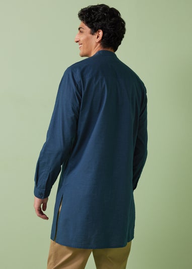 Navy Kurta Shirt