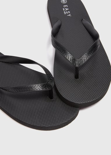 Black Flip Flops