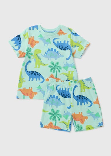 Boys Blue Dino Pyjama Set (1-7yrs)